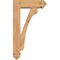 Ekena Millwork Legacy Arts and Crafts Smooth Bracket w/ Offset Brace, Western Red Cedar, 5 1/2"W x 16"D x 28"H BKT0604X16X28LEC03SWR - alternate 3